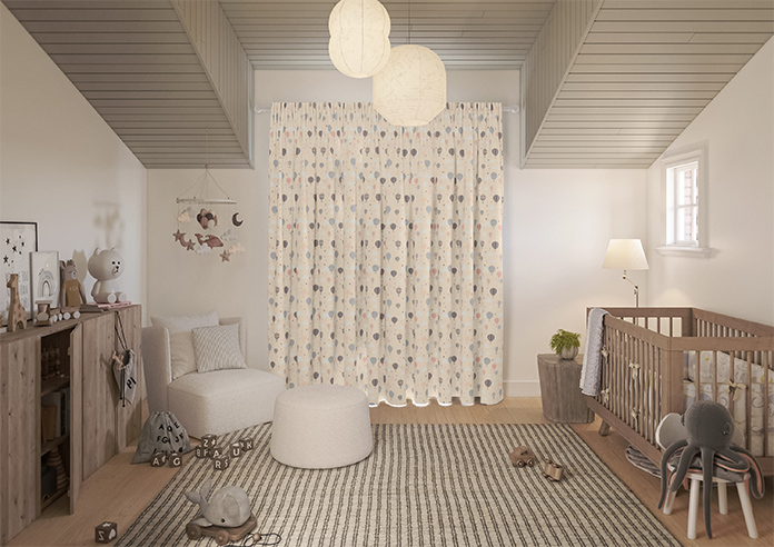 Balloon Festival, Soft Cream - Made to Measure Curtains - Image 15